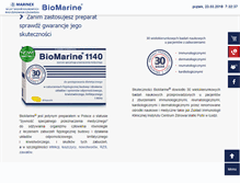 Tablet Screenshot of biomarine.pl